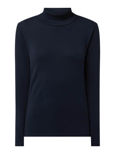 Tom Tailor Shirt met lange mouwen en col  Marineblauw - 2