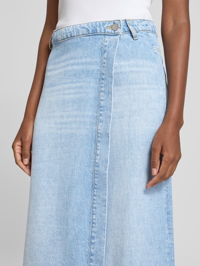 Marc O'Polo A-Linien Jeansrock aus Lyocell-Baumwoll-Mix Blau Melange 3