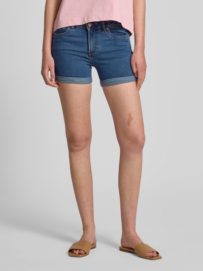 Vero Moda Regular Fit Shorts aus Baumwoll-Mix Modell 'LUNA' Jeansblau 4