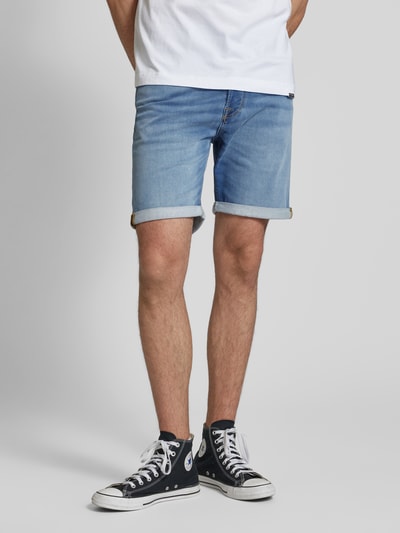 Jack & Jones Regular Fit Jeansshorts im 5-Pocket-Design Modell 'RICK' Hellblau 4