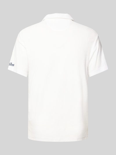 MC2 Saint Barth Slim fit poloshirt met V-hals, model 'JEREMY - TERRY' Wit - 3