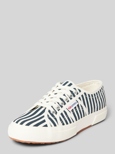 Superga Sneakers met streepmotief en labeldetail Marineblauw - 1