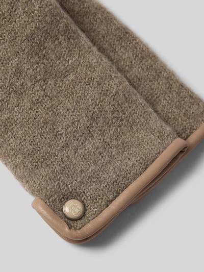 Roeckl Walkhandschuhe aus reiner Schurwolle Taupe 2