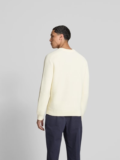 MAISON KITSUNÉ Pullover in Strick-Optik Beige 5