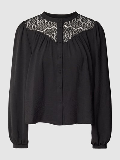 Only Blouse met ronde hals, model 'METTE' Zwart - 2