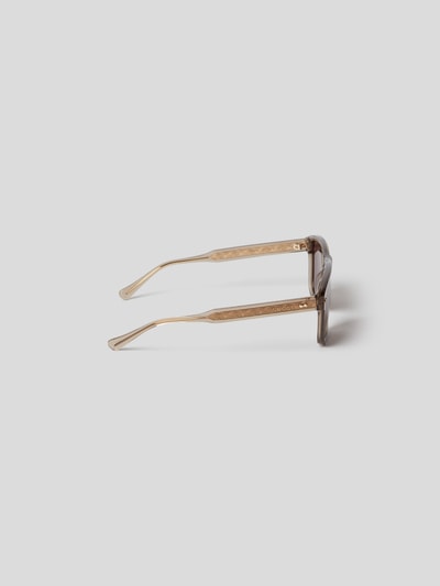 Gucci Unisex Sonnenbrille mit Label-Details Dunkelbraun 4