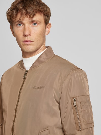 Original Bombers Bomberjack met labelpatch Beige - 3