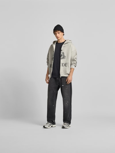 RHUDE Sweatjacke mit Kapuze Mittelgrau 1