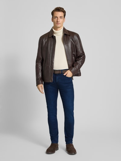 Tommy Hilfiger Slim fit jeans van katoenmix, model 'BLEECKER' Donkerblauw - 1