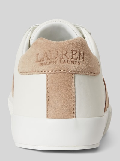 Lauren Ralph Lauren Sneaker aus echtem Leder mit Label-Prägung Weiss 4