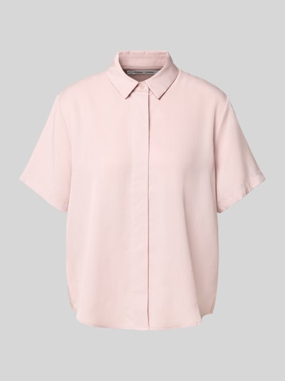 Samsøe Samsøe Bluzka z lyocellu z krytą listwą guzikową model ‘MINA’ Jasnofioletowy 2