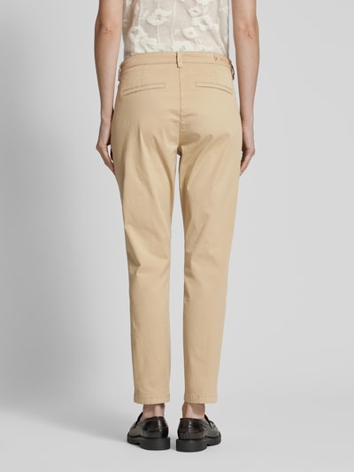 MAC Slim fit chino met verkort model, model 'TURN UP' Beige - 5