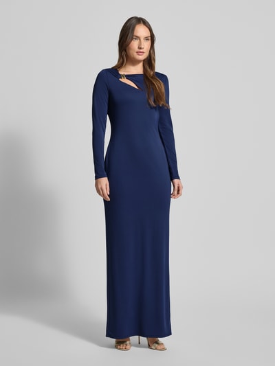 Lauren Ralph Lauren Abendkleid mit Cut Out und Knotendetail Modell 'BURLINCE' Dunkelblau 1