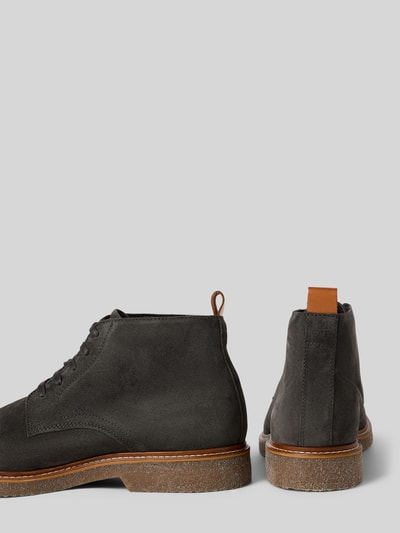 Marc O'Polo Veterschoen van suède Antraciet - 2