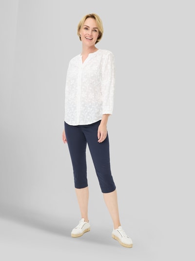 Raphaela By Brax Spodnie capri o kroju slim fit z mieszanki bawełny Granatowy 1