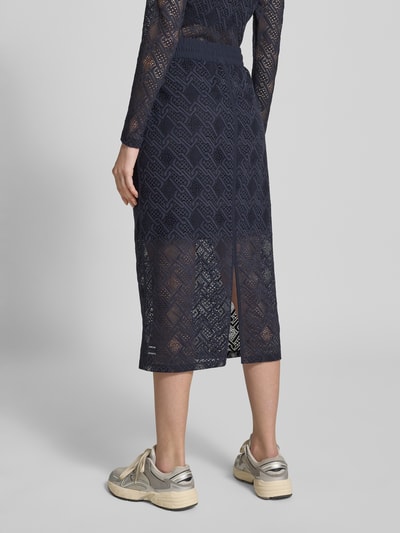 Marc Cain Midirock mit elastischem Bund und Tunnelzug Marine 5