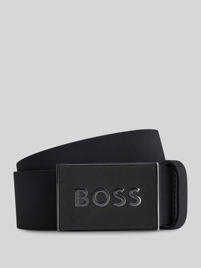 BOSS Gürtel aus echtem Leder Modell 'BOSS_ICON' Black 2