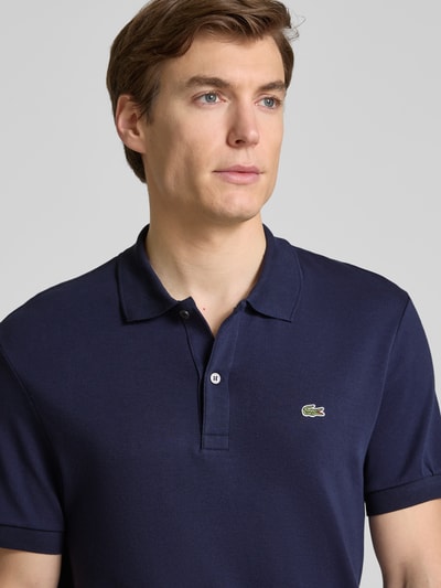 Lacoste Regular fit poloshirt met labeldetail Marineblauw - 3