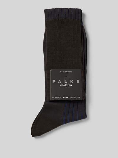 Falke Socken mit geripptem Abschluss Hellbraun 3