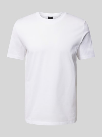 s.Oliver BLACK LABEL Regular Fit T-Shirt aus reiner Baumwolle Weiss 2