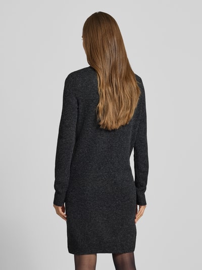 Vero Moda Flatteuze gebreide jurk met ronde hals, model 'DOFFY' Metallic zwart - 5