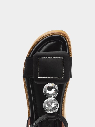 Marni Wedge-Sandalen Zeppa Schwarz 2