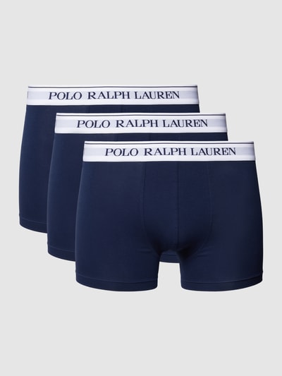 Polo Ralph Lauren Underwear Trunks mit Label-Print im 3er-Pack Dunkelblau 1