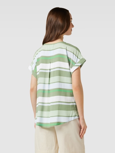 Montego Blouseshirt met streepmotief Grasgroen - 5