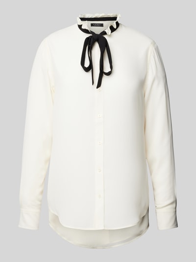 Lauren Ralph Lauren Overhemdblouse met sierstrik, model 'NERLACY' Offwhite - 2