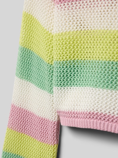 Tom Tailor Sweter krótki z dzianiny z czystej bawełny Złamany biały 2