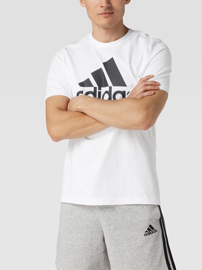 ADIDAS SPORTSWEAR T-Shirt mit Label-Print Weiss 4