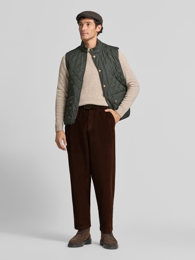 Barbour Relaxed Fit Cordhose aus Baumwoll-Mix Dunkelbraun 1