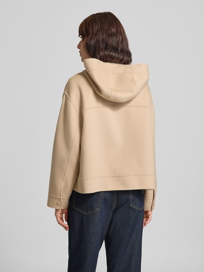 Weekend Max Mara Regular Fit Wolljacke mit seitlichen Eingrifftaschen Modell 'WKDRIDENTE' Sand 5