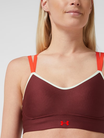 Under Armour Bustier mit Cut Outs Modell 'UA Infinity Low Strappy' Bordeaux 3