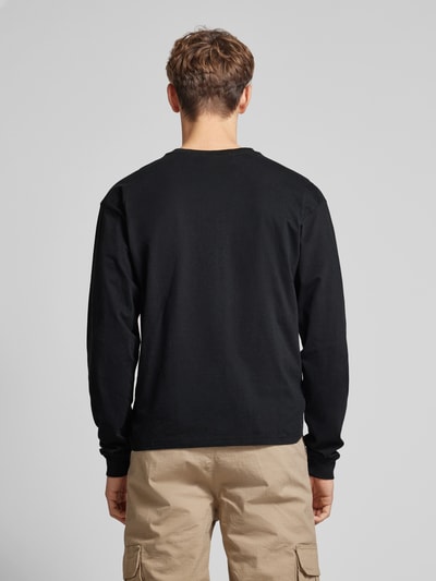 REVIEW Longsleeve mit Label-Print Black 5