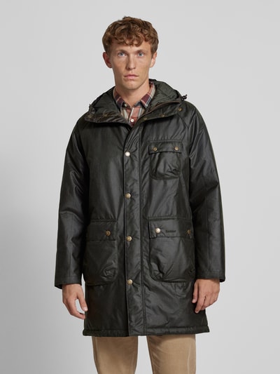 Barbour Kurtka z kieszeniami z patką model ‘WINTER WAX’ Oliwkowy 4