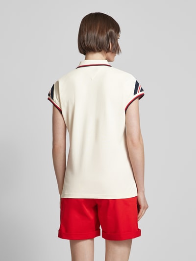 Tommy Hilfiger Poloshirt met knoopsluiting Ecru - 5