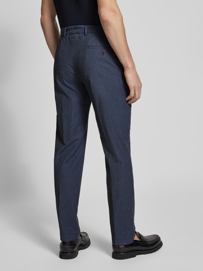 JOOP! Collection Slim fit pantalon met structuurmotief, model 'Hank' Marineblauw - 5