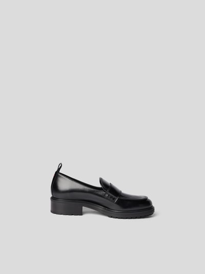 Aeyde Penny Loafer mit Mokassin-Naht Schwarz 4
