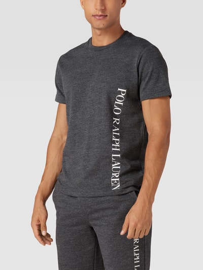 Polo Ralph Lauren Underwear T-Shirt mit Label-Print Modell 'LOOPBACK' Mittelgrau Melange 4