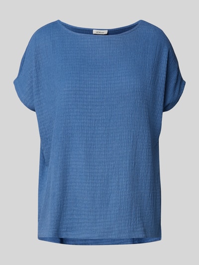 s.Oliver RED LABEL Relaxed fit T-shirt met stretch Blauw - 2