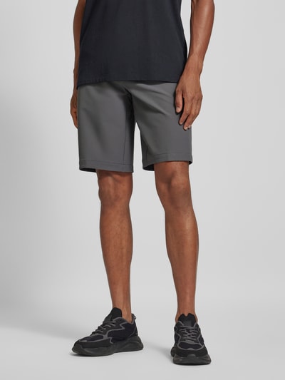 BOSS Green Regular Fit Shorts mit Gürtelschlaufen Modell 'Commuter' Anthrazit 4