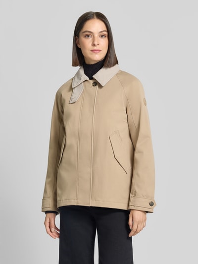 Didriksons relaxed fit jack met platte kraag model 'Lynn' Beige - 4
