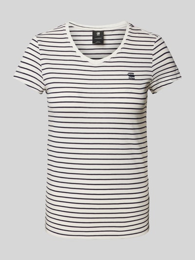 G-Star Raw T-Shirt mit Label-Stitching Marine 2