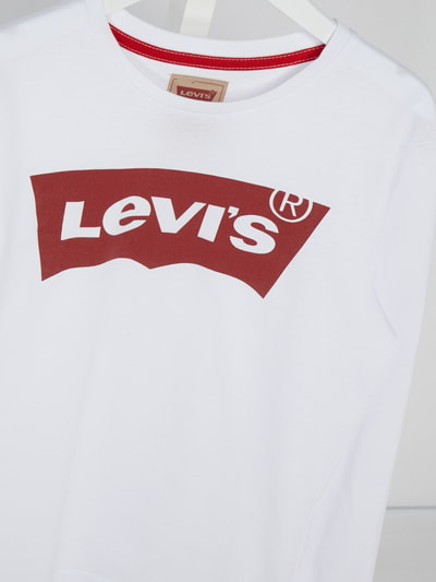 Levi’s® Kids Longsleeve mit Logo-Print Weiss 2