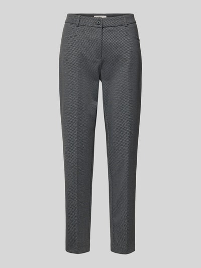 Brax Spodnie materiałowe o skróconym kroju model ‘MARON’ Ciemnoszary melanż 2