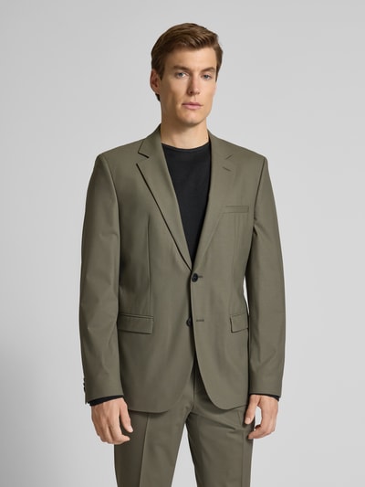 HUGO Slim fit pak met 2-knoopscolbert Olijfgroen - 4