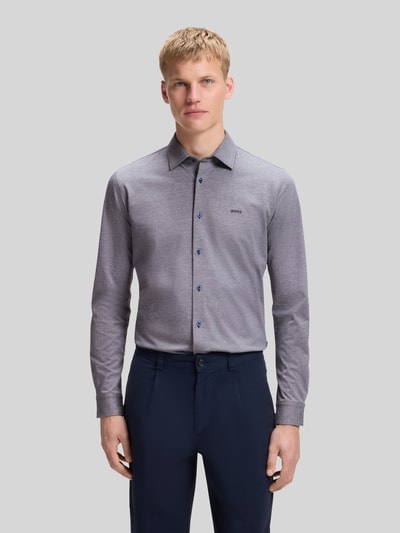 BOSS Orange Slim Fit Freizeithemd aus reiner Baumwolle Modell 'Mysoft_2' Marine 4