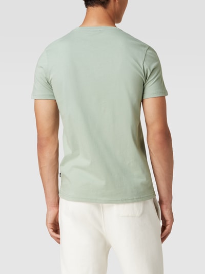 JOOP! Collection T-shirt met labelprint, model 'Alerio' Mintgroen - 5