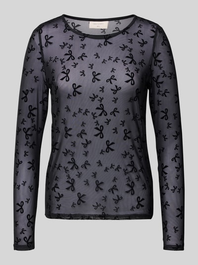 FREE/QUENT Longsleeve mit Rundhalsausschnitt Modell 'ISKA' Black 2